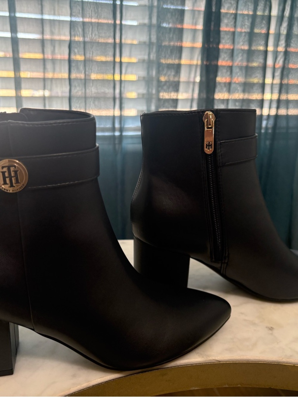 Tommy Hilfiger Dark Navy Herxi ankle boots - Picture 4 of 11